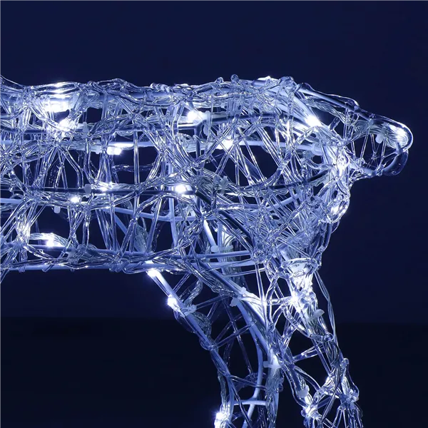 Kalėdinė dekoracija LED elnias Springos CL4122 100 LED, šiltai balta